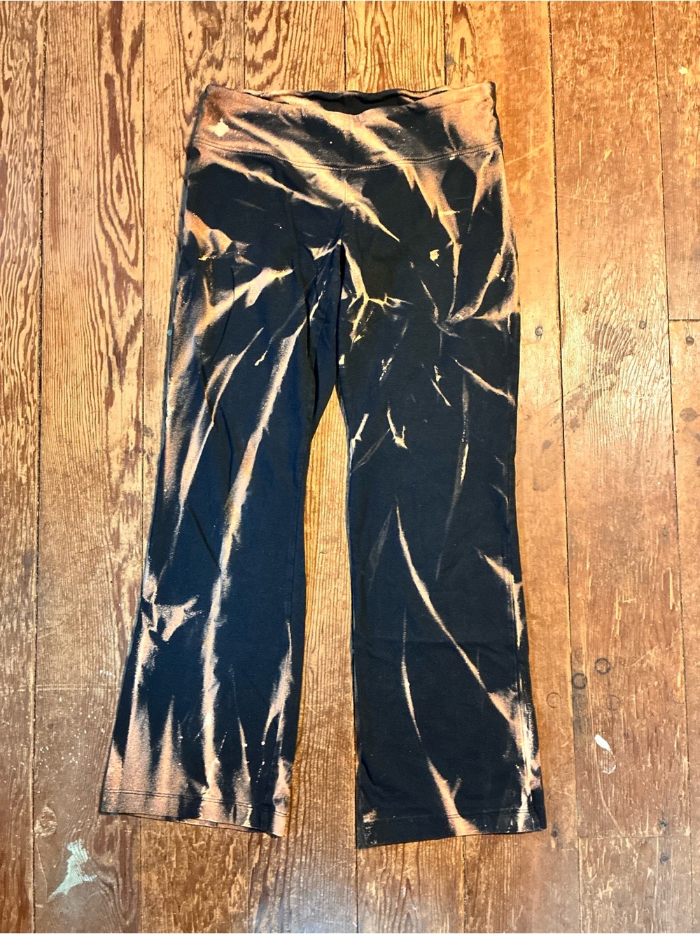 Jockey Black and Tan Tie-Dye Kids Leggings